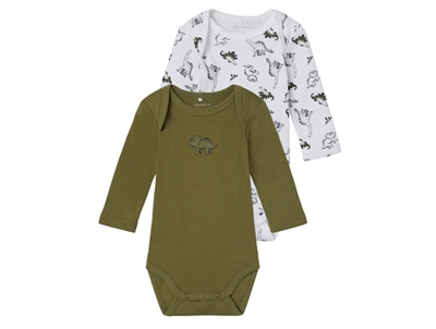 Name It bright white dinoprint body (2-pak)