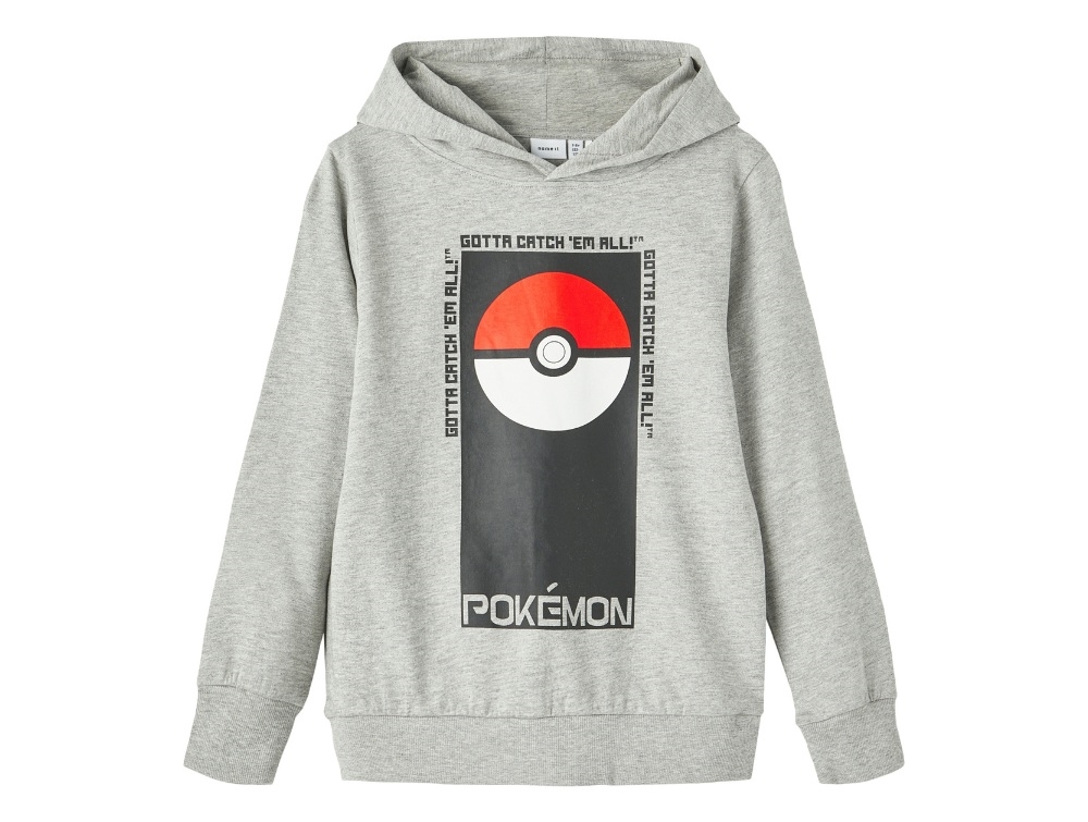 Name It Grey Melange Pokemon Sweatshirt - Str.    7-8y 122/128cm