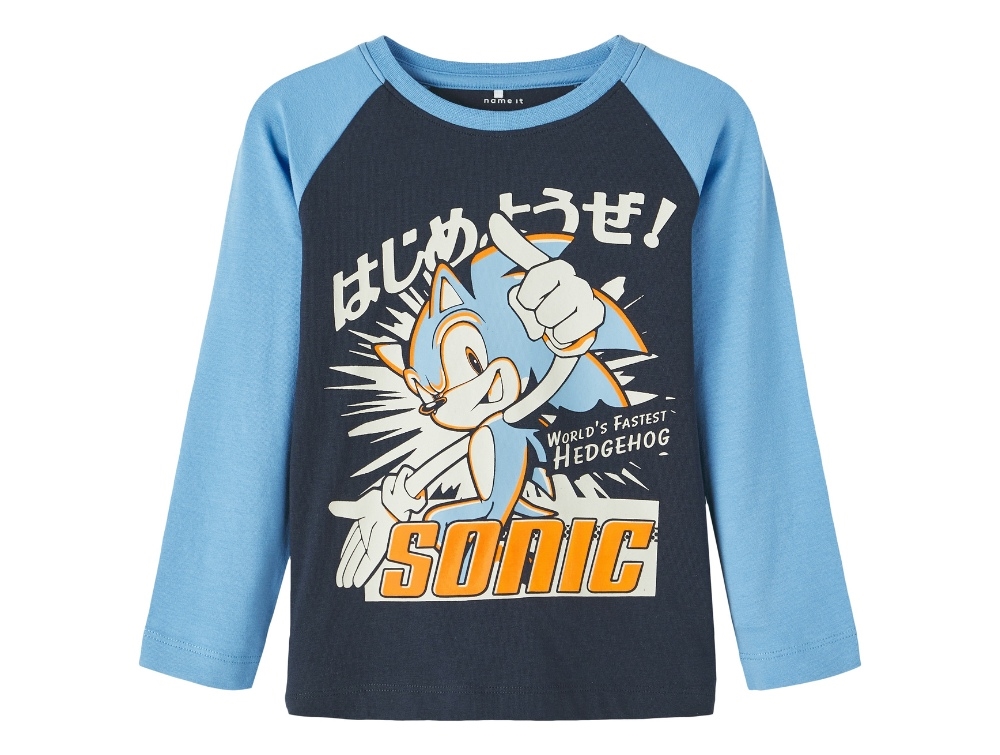 Name It Dark Sapphire T-shirt Sonic - Str. 1.5y 86cm