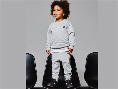 Name It sweatpants grey melange med badge