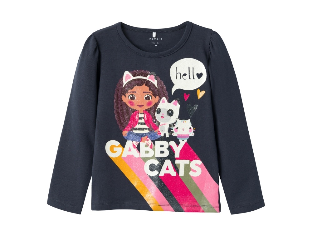 Name It India Ink Glitter Gabby's Dollhouse Top - Str. 2y 92cm