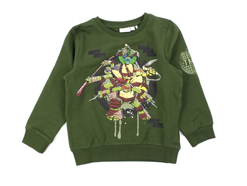 Name It Rifle Green Turtles Sweatshirt - Str. 2y 92cm
