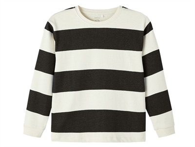 Name It black stribet loose bluse