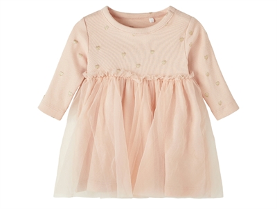 Name It rose smoke glitter tyl kjole