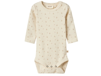 Lil' Atelier body turtledove med blomsterprint