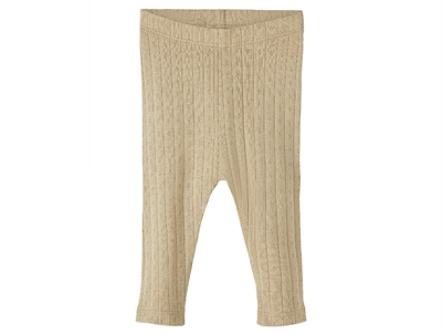 Lil Atelier chinchilla hulmønster legging