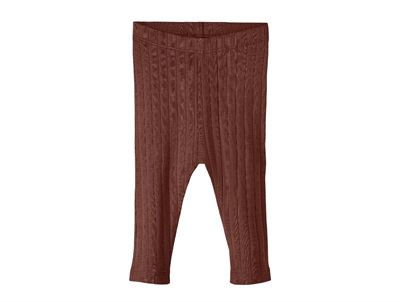 Lil Atelier rum raisin legging hulmønster