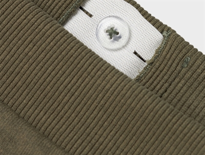 name it cargo sweatpants dusty olive detalje