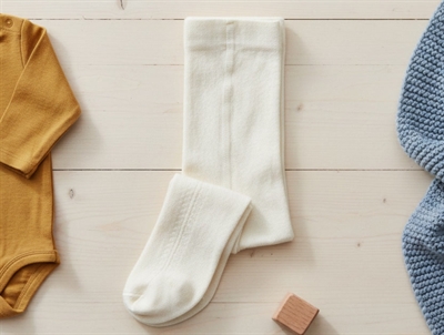 Lil Atelier coconut milk strømpebukser bomuld
