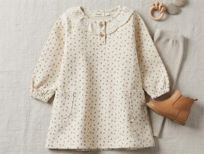 Lil Atelier fog sweatkjole blomster