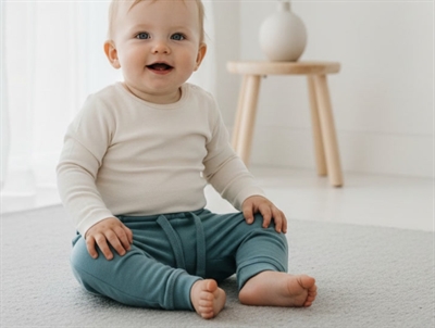 Lil Atelier smoke blue sweatbukser