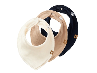 Name It savlesmække dark sapphire/humus/butter cream med trykknaplukning (3-pak)