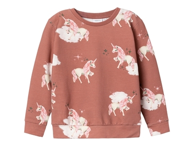 Name It light mahogany unicorn sweatshirt