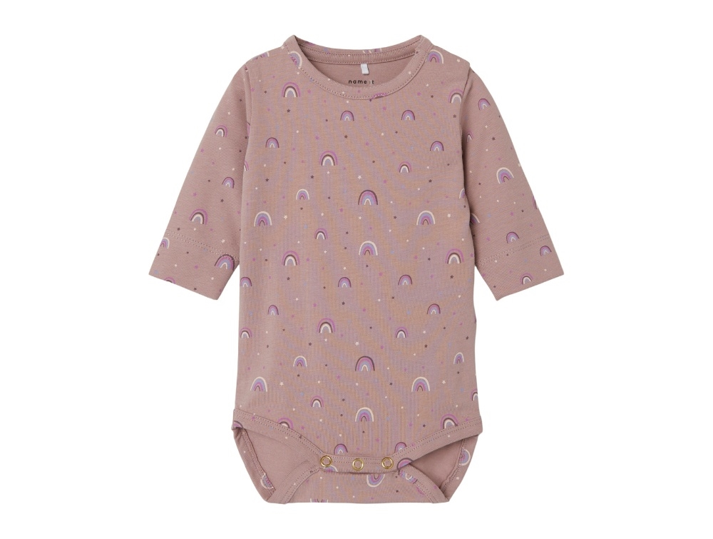 Name It Deauville Mauve Printet Body - Str. 1.5y 86cm