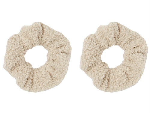 Name It Oxford Tan Teddy Scrunchie Hårelastik (2-pak)