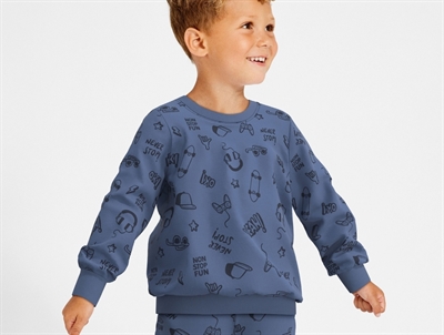 Name It bijou blue dark sapphire skateboard sweatbluse