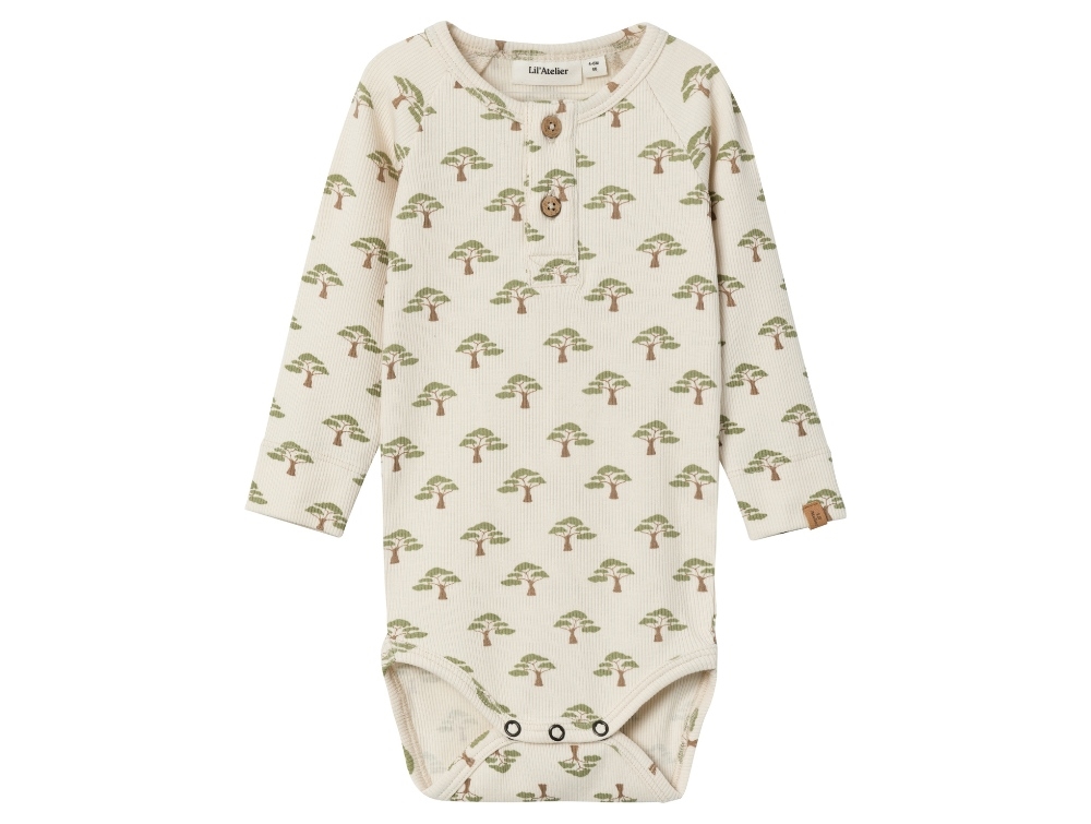 Lil Atelier Whitecap Gray/sage Body Træer - Str. 1m 56cm