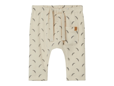 Lil Atelier whitecap gray/quiet shade printet bukser