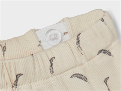 Lil Atelier whitecap gray/quiet shade printet bukser