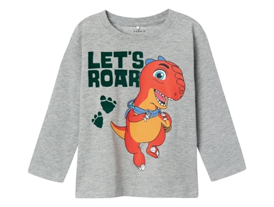 Name It grey melange Dino Ranch top