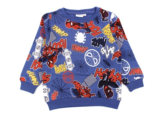 Name It Bijou Blue Spiderman Sweatshirt - Str. 2y 92cm