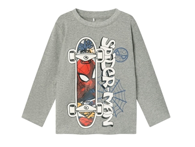 Name It grey melange Spiderman top