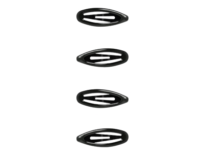 Name It hårspænder sort med glimmer 4-pak