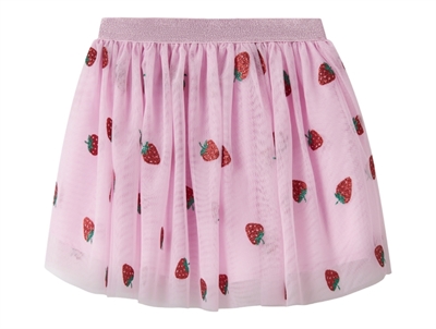 Name It tylskørt i lyserød nuance med jordbærprint