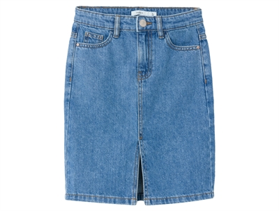 Name It medium blue denim midi nederdel