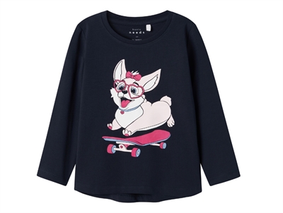 Name It dark sapphire/skateboarding dog top