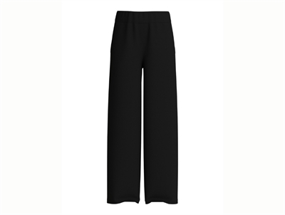 Name It sweatpants i sort med wide leg pasform set forfra