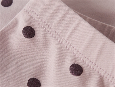 Name It MINI leggings i lilla nuance med glimmerprikker