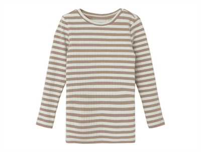 Name It mocha meringue stribet top