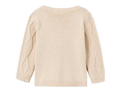 Lil Atelier fog strik pullover bomuld