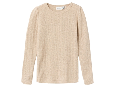 Name It oxford tan glitter top