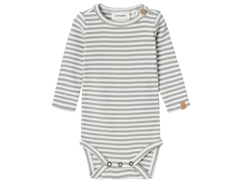 Lil Atelier Limestone Stribet Body - Str. 1m 56cm
