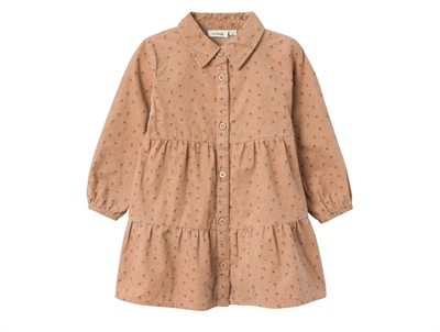 Lil Atelier nougat blomstret kjole