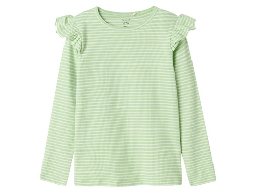 Name It Top Arcadian Grøn/jet Stream Stribet - Str. 6y 116cm