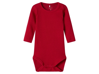 Name It body jester red med lange ærmer