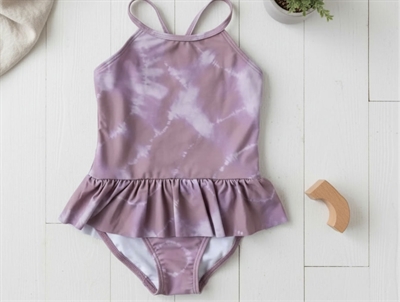 Lil Atelier violet ice tie dye badedragt