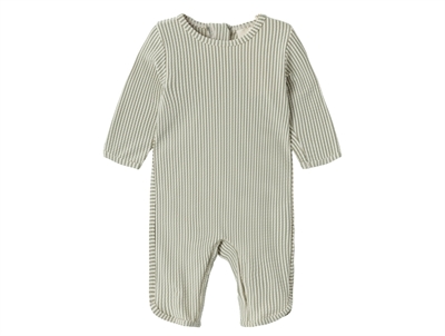 Lil Atelier dried sage stribet badedragt UPF 50+