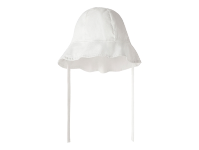 Name It UV solhat i hvid nuance med øreflapper