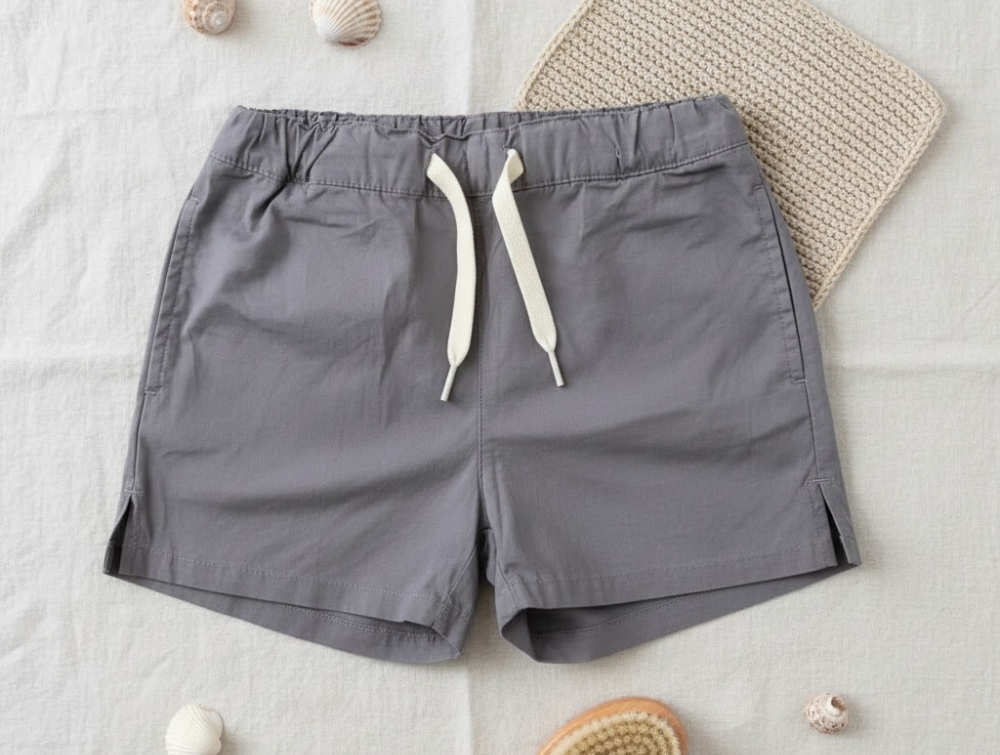 Lil Atelier Silver Filigree Badeshorts - Str. 2y 92cm