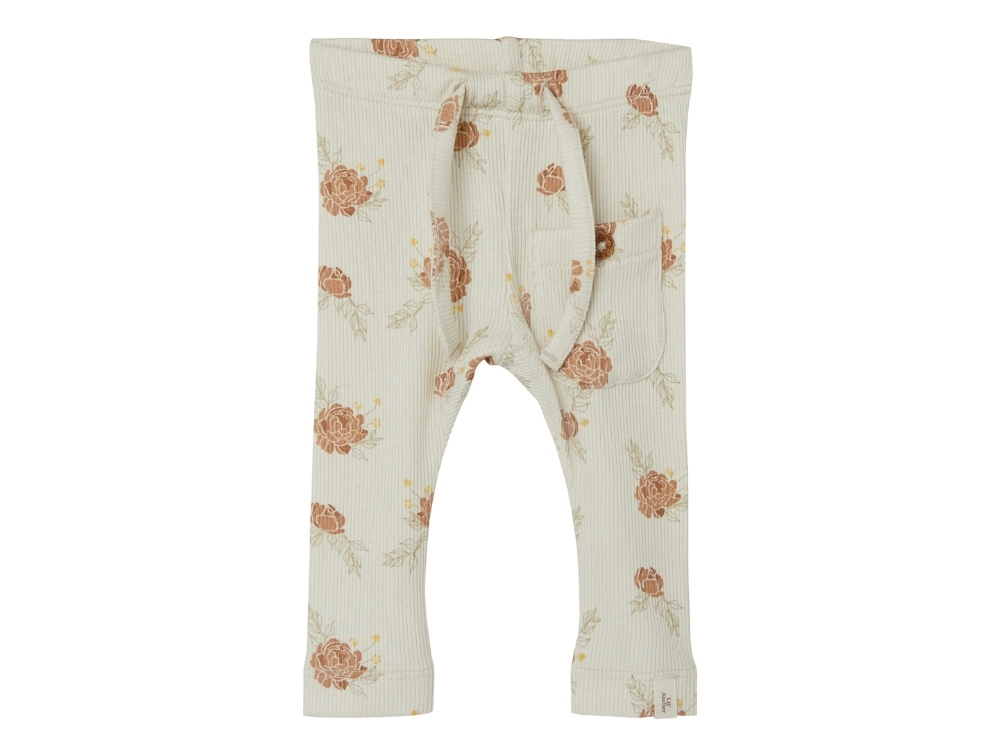 Lil Atelier Turtledove Legging Blomster - Str. 6m 68cm