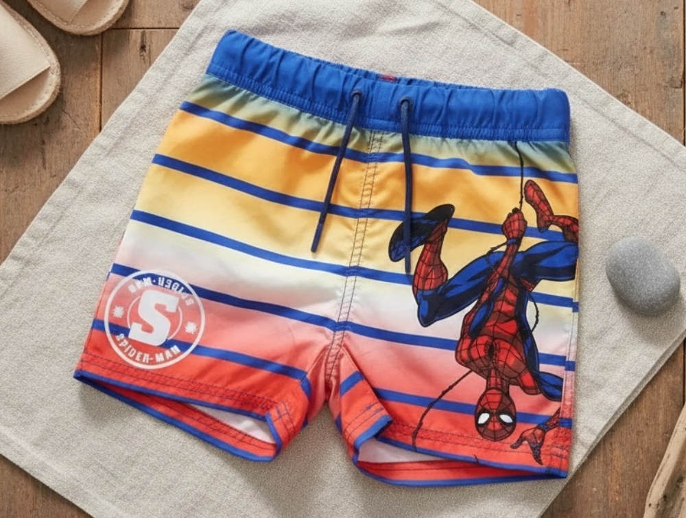 Name It Set Sail Spiderman Badeshorts - Str. 2y 92cm