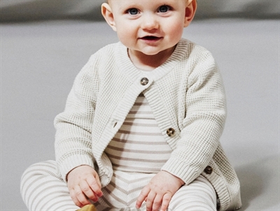 Name It cardigan peyote melange i vaffelstrik