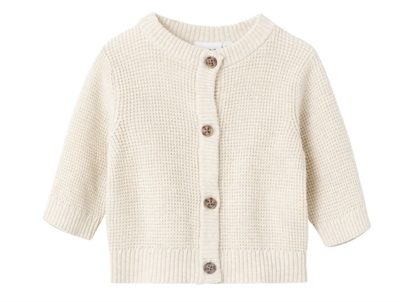 Name It cardigan peyote melange i vaffelstrik
