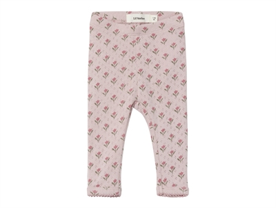 Lil Atelier violet ice blomstret legging