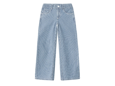 Name It medium blue denim stribede denimbukser