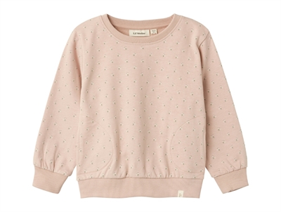 Lil Atelier rose dust blomstret sweatshirt